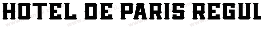 Hotel De Paris Regul字体转换